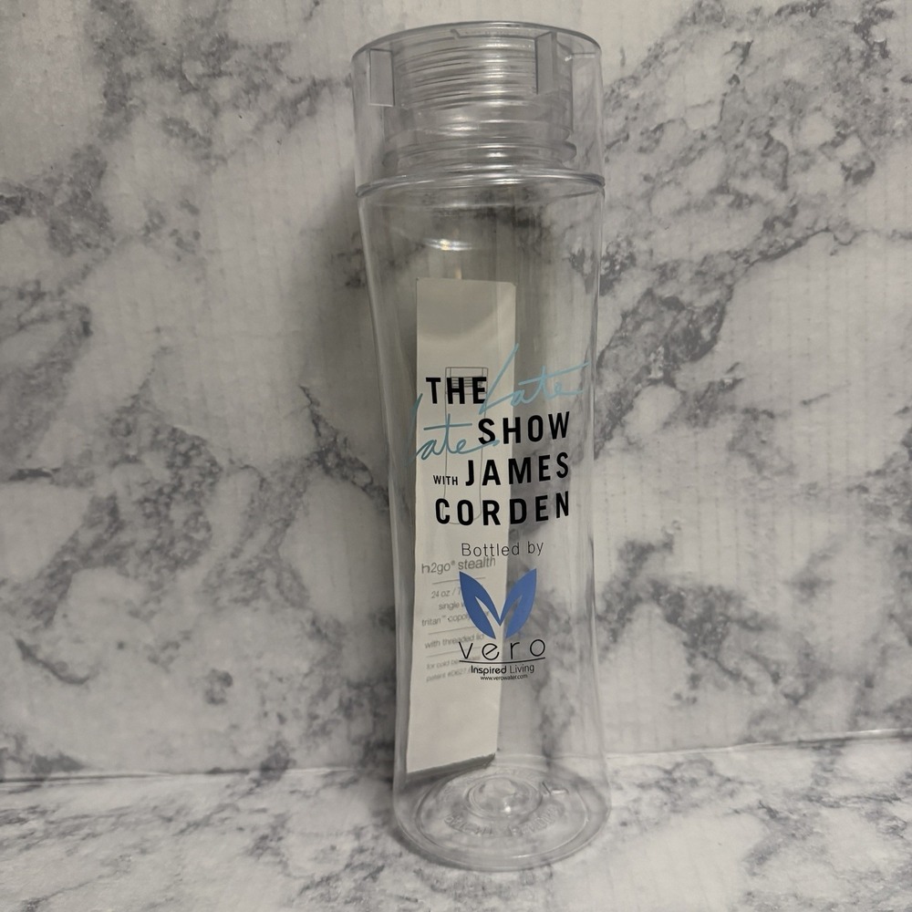 The Late Late Show James Corden Cast Crew Staff Water Bottle Exclusive H2GO